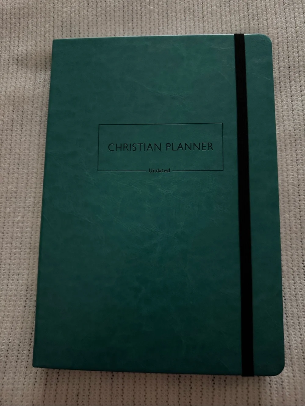 Undated Christian Planner Pacific Teal Agenda Weekly Monthly New in Box